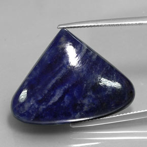 Sodalita Azul violeta natural de 30.99 ct, En forma de pera, Opaco