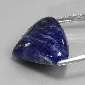 Sodalita Azul violeta natural de 30.99 ct, En forma de pera, Opaco