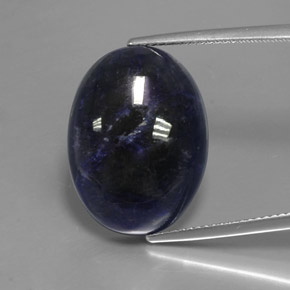 Sodalita Azul violeta natural de 13.17 ct, Corte Óvalo, Opaco