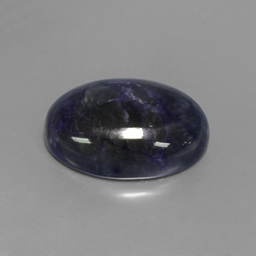 Sodalita Azul violeta natural de 13.17 ct, Corte Óvalo, Opaco