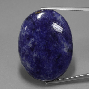 Sodalita Azul violeta natural de 41.15 ct, Corte Óvalo, Opaco