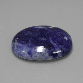 Sodalita Azul violeta natural de 36.76 ct, Corte Óvalo, Opaco