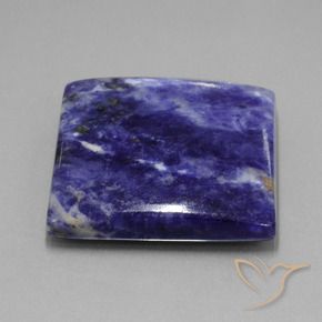 Sodalita Azul marino natural de 78.48 ct, Cuadrado, Opaco
