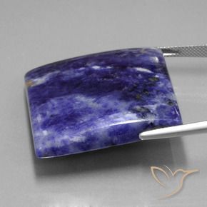 Sodalita Azul marino natural de 78.48 ct, Cuadrado, Opaco