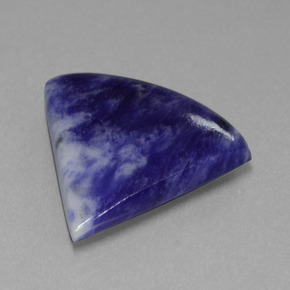 Sodalita Azul violeta natural de 18.39 ct, Forma elegante, Opaco