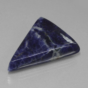 Sodalita azul natural de 36,42 ct, trillón, opaco