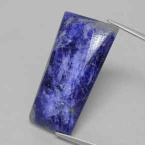 Sodalita Azul violeta natural de 20.55 ct, Forma elegante, Opaco