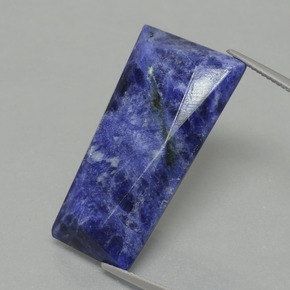 Sodalita Azul violeta natural de 19.83 ct, Forma elegante, Opaco