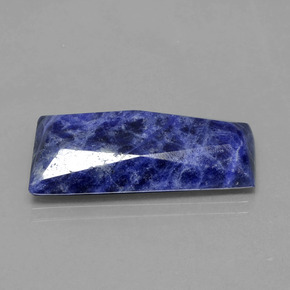 Sodalita azul natural de 19,19 ct, forma elegante, opaco