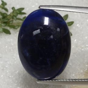 Sodalita Azul violeta natural de 11.43 ct, Corte Óvalo, Opaco