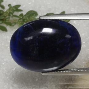 Sodalita Azul violeta natural de 11.43 ct, Corte Óvalo, Opaco