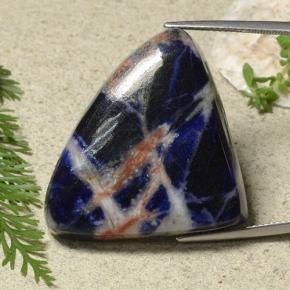 Sodalita azul natural de 48,92 ct, trillón, opaco