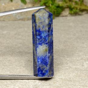 Sodalita azul violeta natural de 26,34 ct, forma elegante, opaco