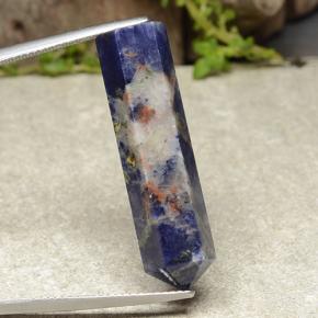 Sodalita multicolor natural de 20,35 ct, forma elegante, opaco