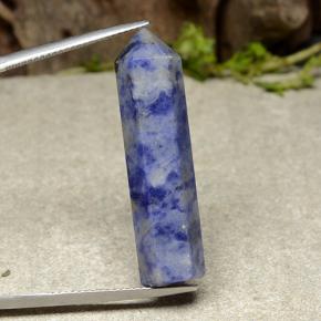 Sodalita azul natural de 22,16 ct, forma elegante, opaco