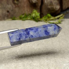 Sodalita azul natural de 22,16 ct, forma elegante, opaco
