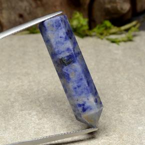 Sodalita azul natural de 22,16 ct, forma elegante, opaco