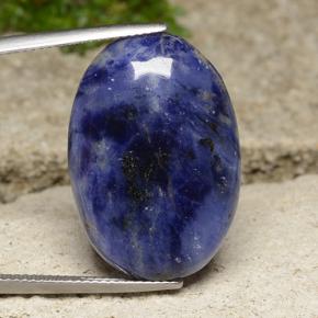 Sodalita Azul violeta natural de 20.11 ct, Corte Óvalo, Opaco