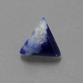 Sodalita azul natural de 1,65 ct, trillón, opaco