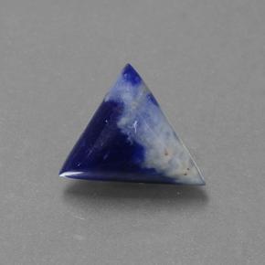 Sodalita azul natural de 1,65 ct, trillón, opaco