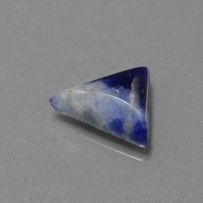 Sodalita azul natural de 1,65 ct, trillón, opaco