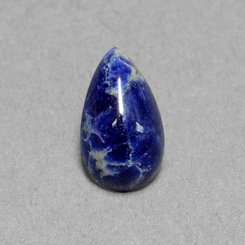 Sodalita azul natural de 1,65 ct, en forma de pera, opaco