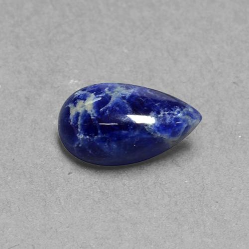 Sodalita azul natural de 1,65 ct, en forma de pera, opaco