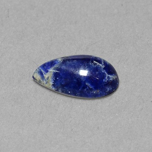 Sodalita azul natural de 1,65 ct, en forma de pera, opaco