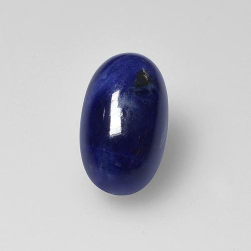 Sodalita azul natural de 1,20 ct, corte óvalo, opaco
