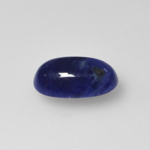 Sodalita azul natural de 1,20 ct, corte óvalo, opaco