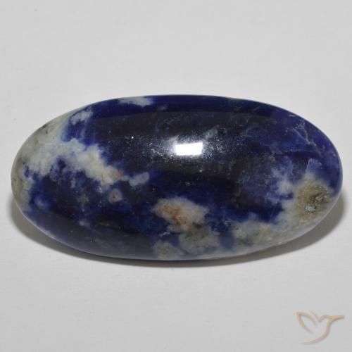 23.22ct Natural Azul marino sodalita, Ovalada, Opaco, Photo A