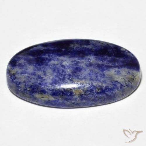 Sodalita Azul marino natural de 34.08 ct, Ovalada, Opaco