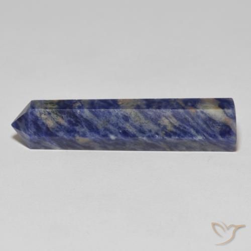 Sodalita azul natural de 22,52 ct, forma elegante, opaco