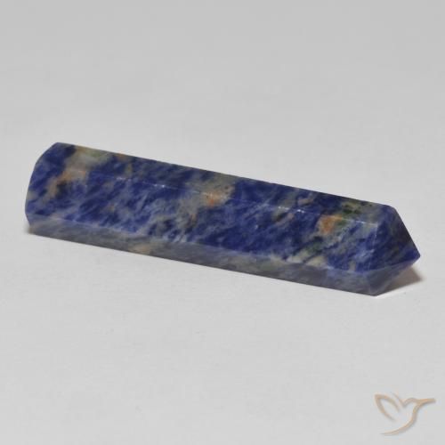 Sodalita azul natural de 22,52 ct, forma elegante, opaco