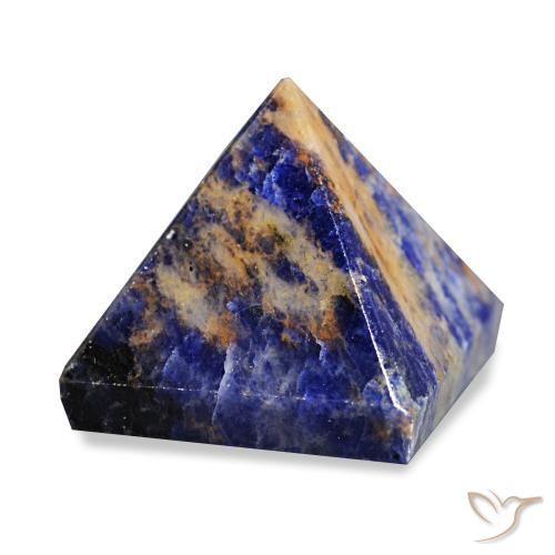 Sodalita Azul marino intenso natural de 65.67 ct, Cuadrado, Opaco