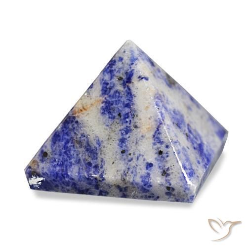 Sodalita Azul grisáceo natural de 100.52 ct, Cuadrado, Opaco