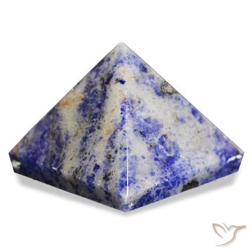 Sodalita Azul grisáceo natural de 100.52 ct, Cuadrado, Opaco