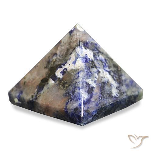Sodalita azul marino natural de 71,08 ct, cuadrado, opaco