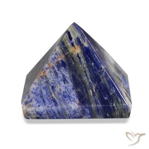 Sodalita azul marino natural de 75,20 ct, cuadrado, opaco