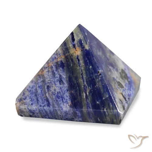 Sodalita azul marino natural de 75,20 ct, cuadrado, opaco