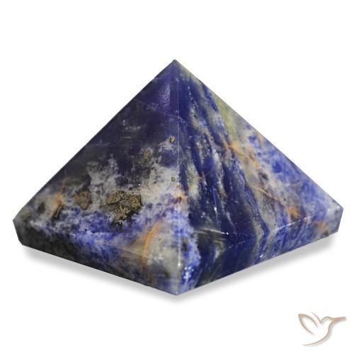 Sodalita azul marino natural de 75,20 ct, cuadrado, opaco