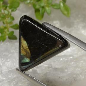Espectrolita multicolor natural de 5,25 ct, trillón, opaco