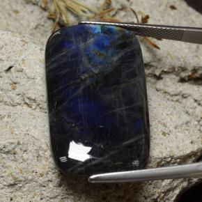 Espectrolita Multicolor natural de 24.96 ct, Corte Cojín, Opaco