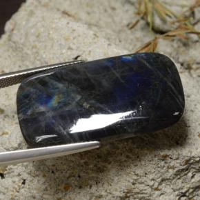 Espectrolita Multicolor natural de 24.96 ct, Corte Cojín, Opaco