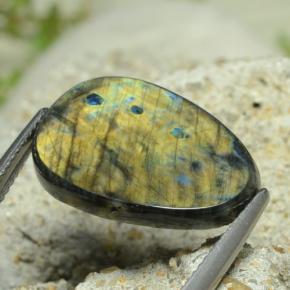 Espectrolita Multicolor natural de 7.78 ct, Forma elegante, Opaco