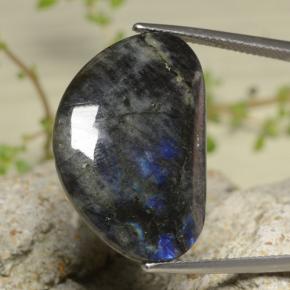 Espectrolita multicolor natural de 16,24 ct, forma elegante, opaco