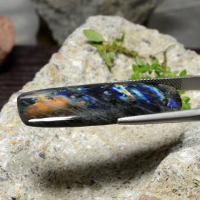 Espectrolita Multicolor natural de 23.58 ct, Corte Cojín, Opaco