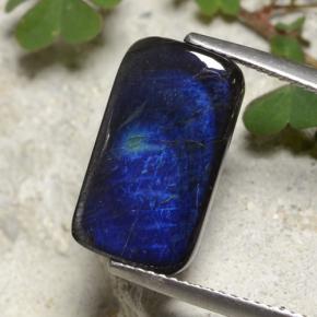Espectrolita multicolor natural de 4,98 ct, corte cojín, opaco
