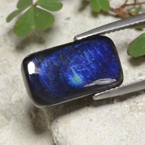 Espectrolita multicolor natural de 4,98 ct, corte cojín, opaco