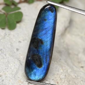 Espectrolita Multicolor natural de 4.87 ct, Forma elegante, Opaco